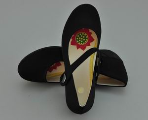 網站居士鞋：雪蓮淺口黑色時裝女鞋（LH001-1A）