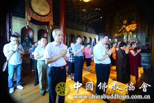 中國佛教協會舉行雲南魯甸地震超薦祈福法會