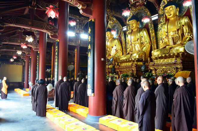 東林寺為新加坡佛教居士林李木源居士舉行超薦法會