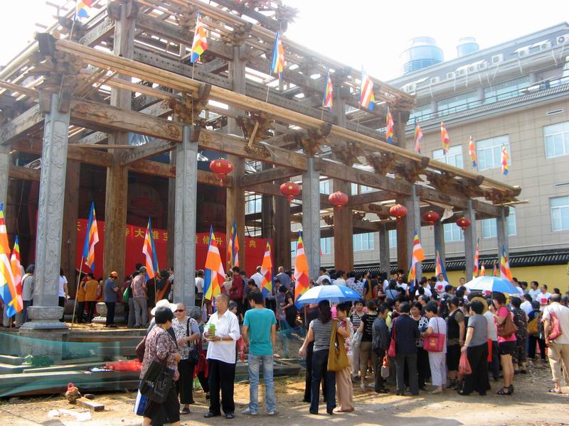 天寧寺大雄寶殿上樑祈福法會已於6月22日在天寧寺舉辦
