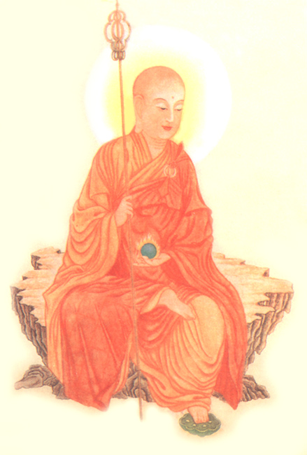 弘一法師畫的地藏王菩薩聖像圖，禮拜功德無量！